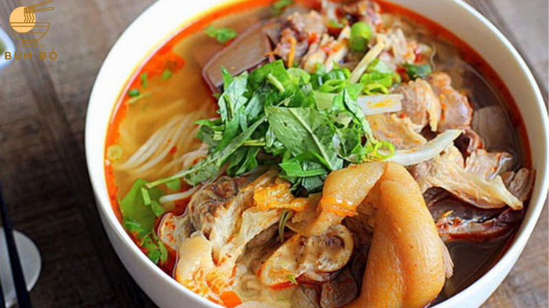 cách nấu bún bò giò heo